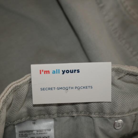 Old Navy Shorts Womens 18 Beige High Rise OG Straight 3" Inseam Raw Hem - Picture 11 of 12